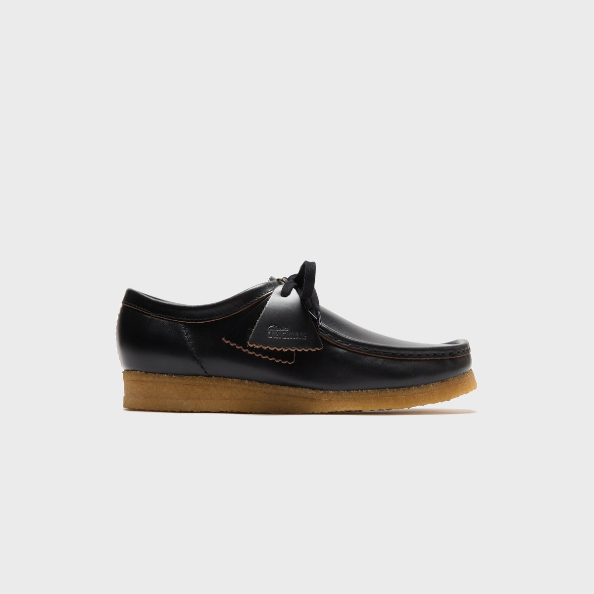 Clarks Wallabee - Black Smooth Leather | Kith