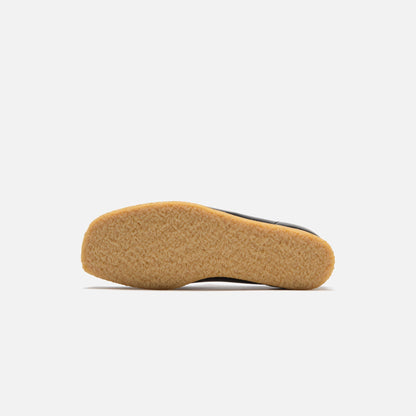 Clarks Wallabee - Black Smooth Leather | Kith
