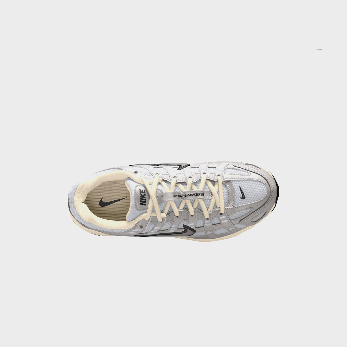 Nike P-6000 - Metallic Silver / Black / Pale Ivory | Kith