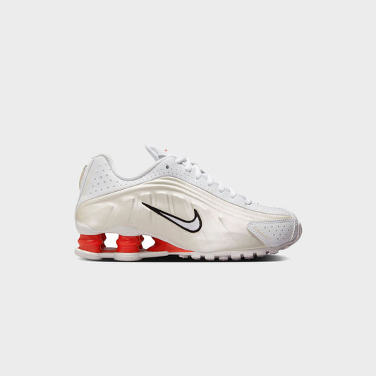 Nike Shox R4 - White / Phantom / Picante Red | Kith