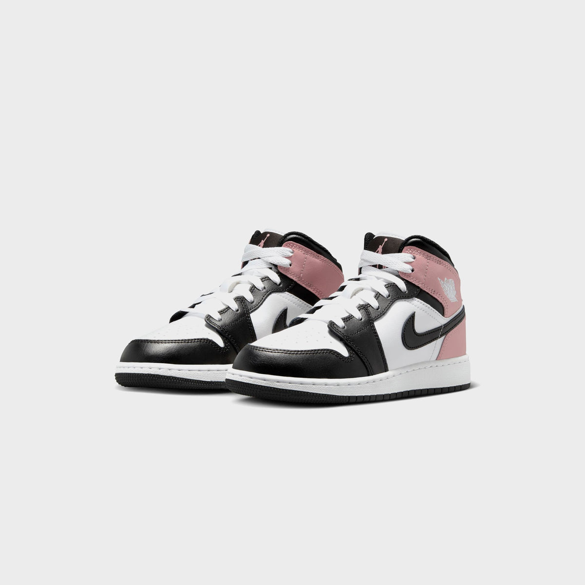 Nike GS Air Jordan 1 Mid - White / Black / Rust Pink | Kith