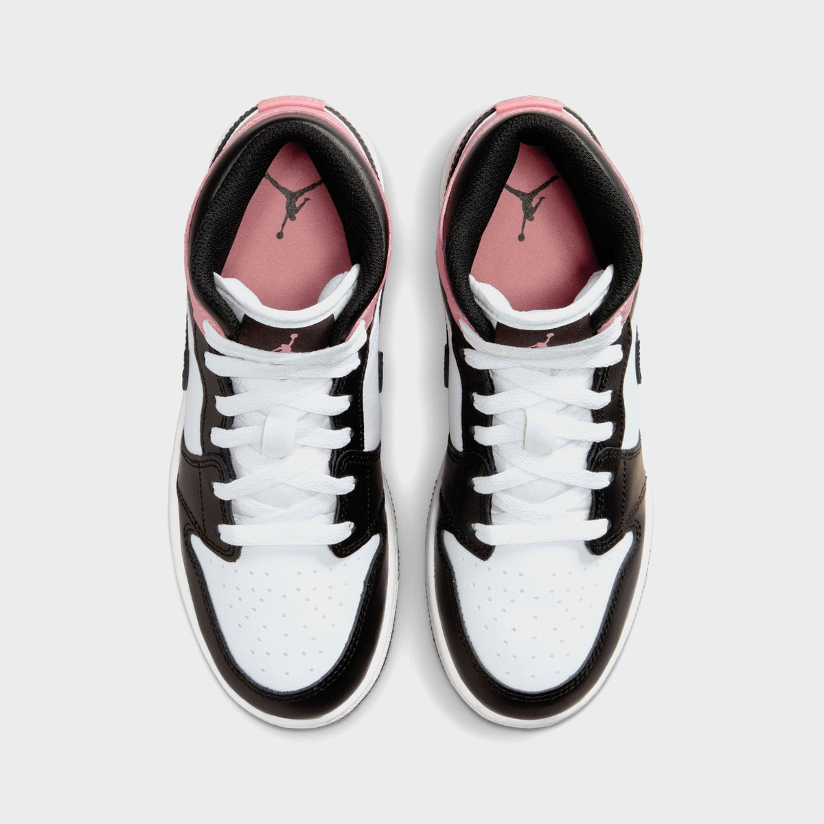 Nike GS Air Jordan 1 Mid - White / Black / Rust Pink | Kith
