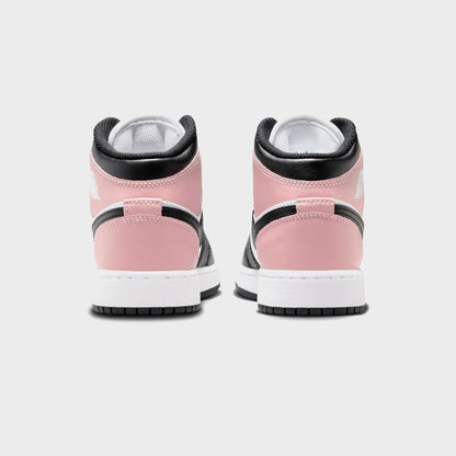 Nike GS Air Jordan 1 Mid - White / Black / Rust Pink | Kith