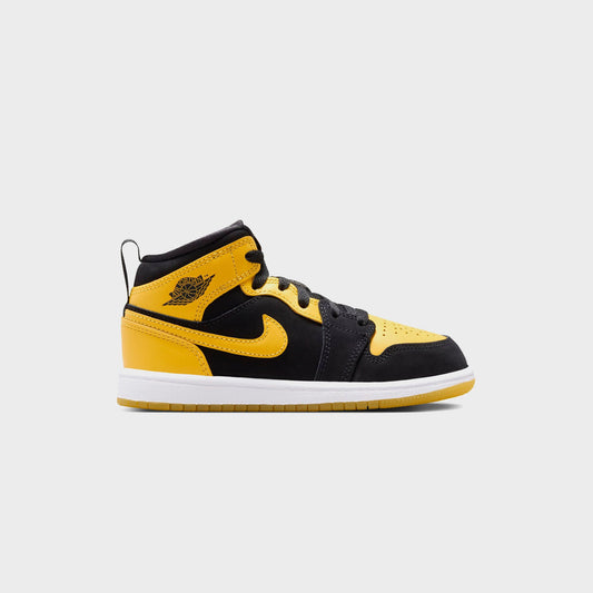 Nike Air Jordan 1 Mid Se - Black / White / Varsity Maize | Kith