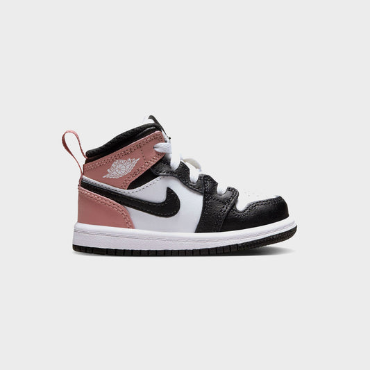 Nike TD Air Jordan 1 Mid - White / Black / Rust Pink | Kith