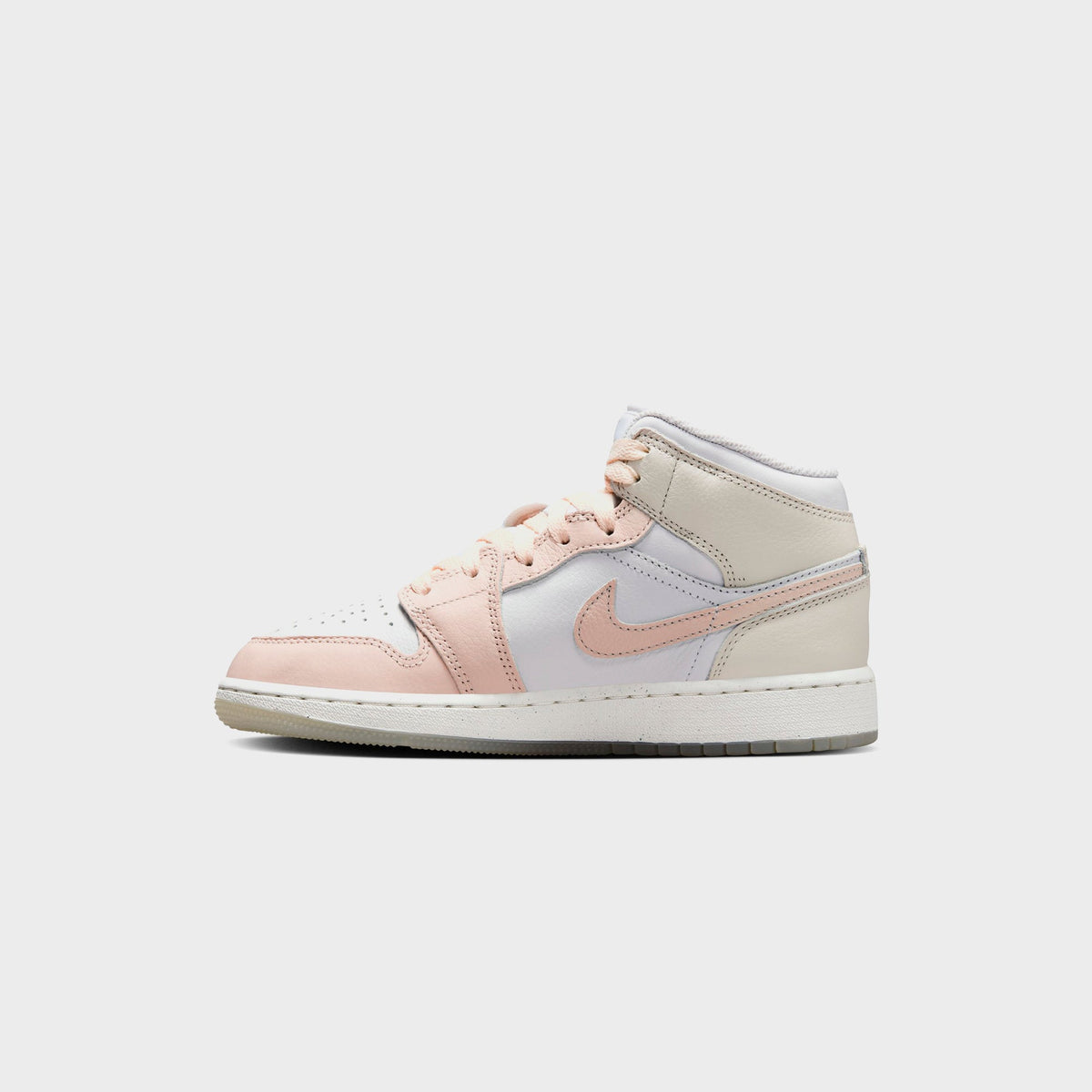 Nike GS Air Jordan 1 Mid - Sail / Sea Glass / Glacier Blue / Guava Ice | Kith