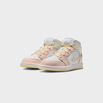 Nike PS Jordan 1 Mid - Sail / Sea Glass / Glacier Blue / Guava Ice | Kith