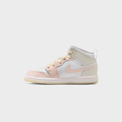 Nike PS Jordan 1 Mid - Sail / Sea Glass / Glacier Blue / Guava Ice | Kith