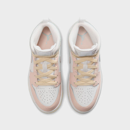 Nike PS Jordan 1 Mid - Sail / Sea Glass / Glacier Blue / Guava Ice | Kith