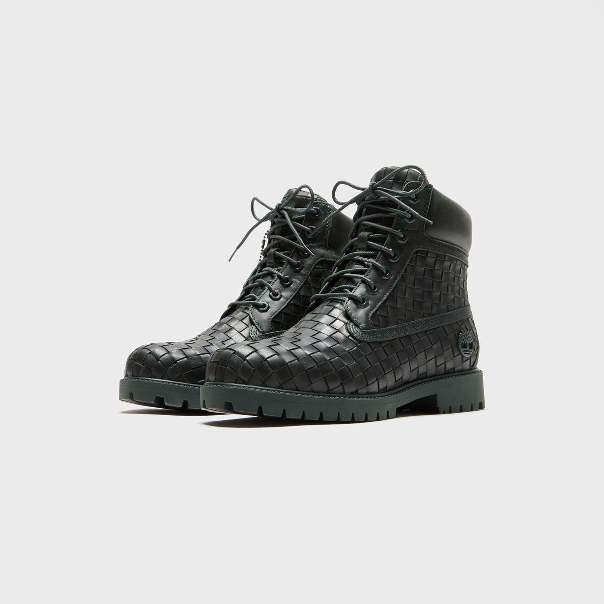 Timberland Woven 6-Inch Lace Up Full Grain Boot - Dark Green | Kith