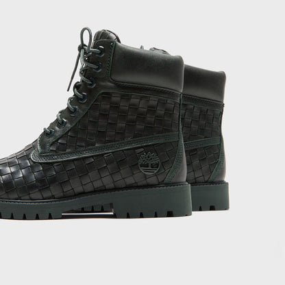 Timberland Woven 6-Inch Lace Up Full Grain Boot - Dark Green | Kith