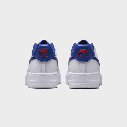 Nike GS Air Force 1 - White / University Red / Deep Royal Blue | Kith
