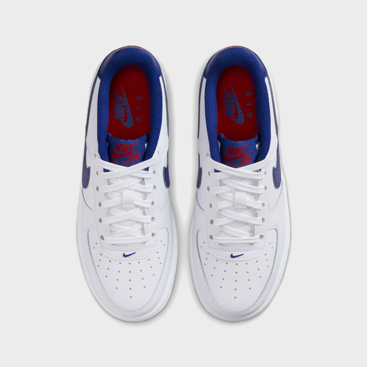 Nike GS Air Force 1 - White / University Red / Deep Royal Blue | Kith