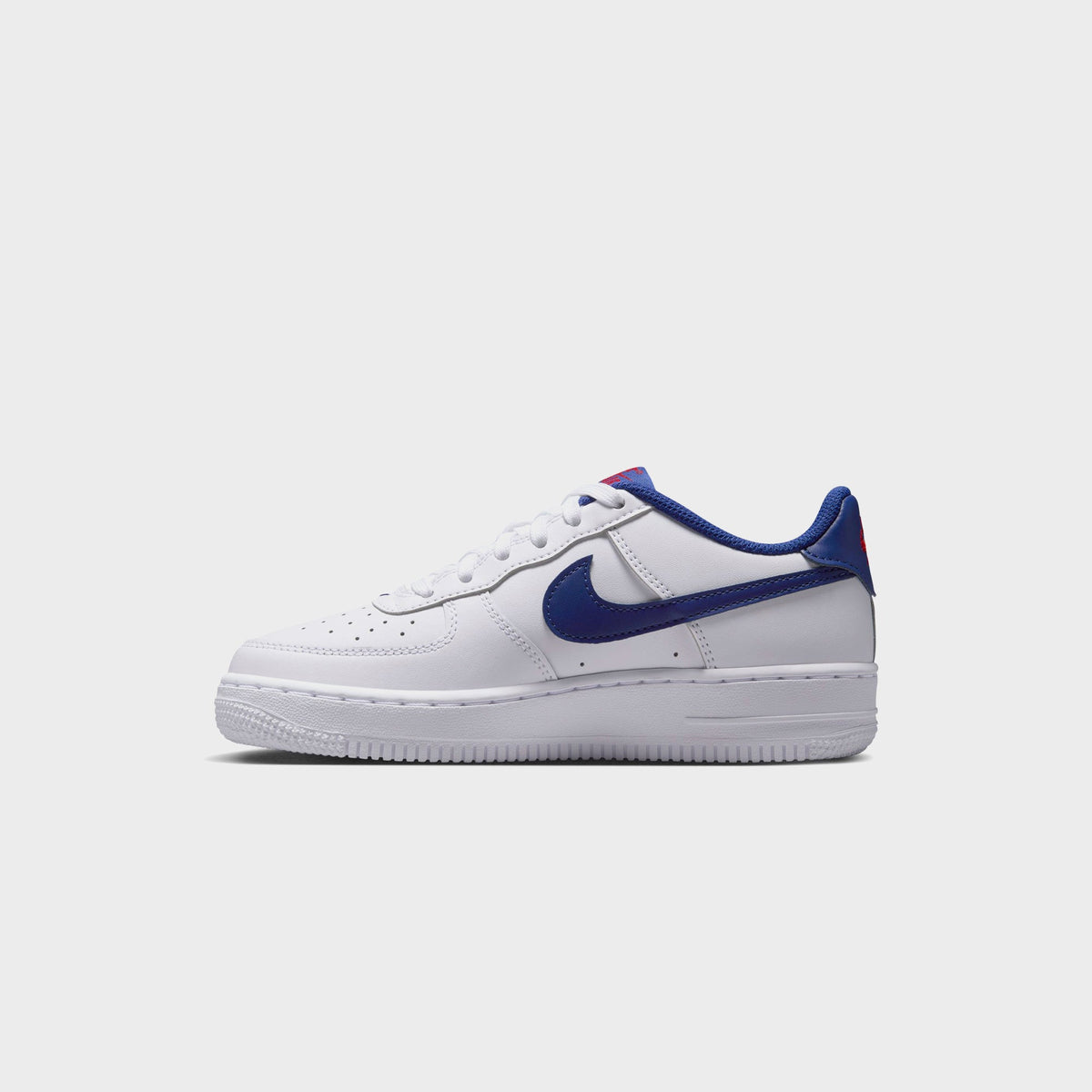 Nike GS Air Force 1 - White / University Red / Deep Royal Blue | Kith