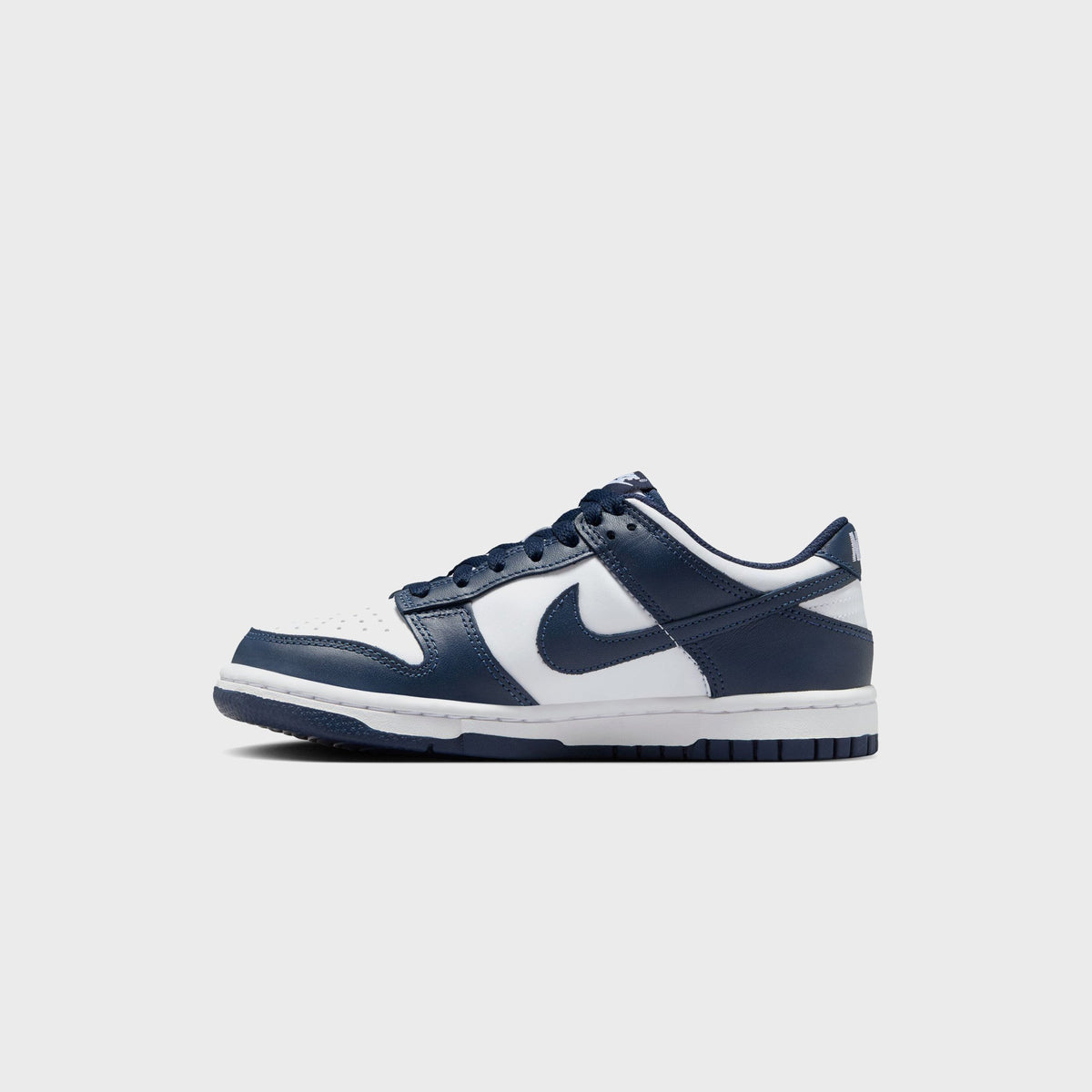 Nike GS Dunk Low - White / Midnight Navy | Kith