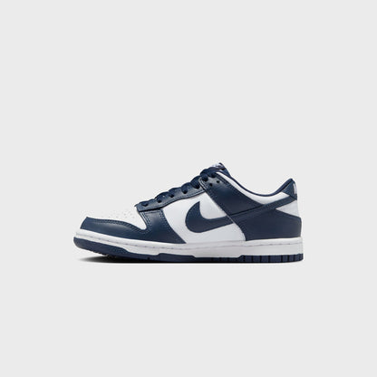 Nike GS Dunk Low - White / Midnight Navy | Kith