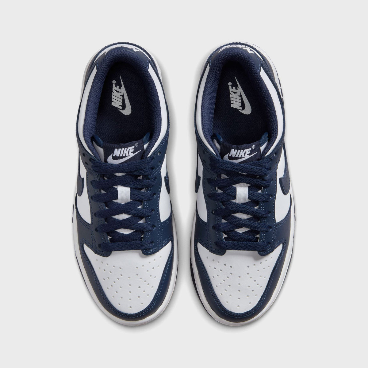 Nike GS Dunk Low - White / Midnight Navy | Kith