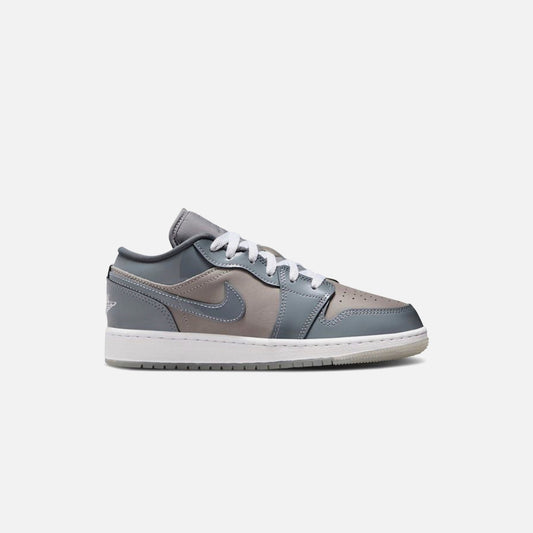 Jordan GS Air Jordan 1 Low SE - Medium Grey / White / Cool Grey | Kith