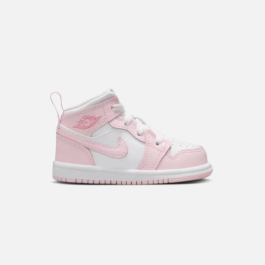 Jordan TD Air Jordan 1 Mid - Pink Foam / White / Fire Red | Kith