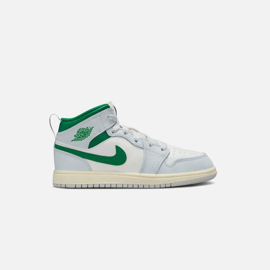 Jordan GS Air Jordan 1 Mid - Summit White / Pure Platinum / Sail / Pin | Kith