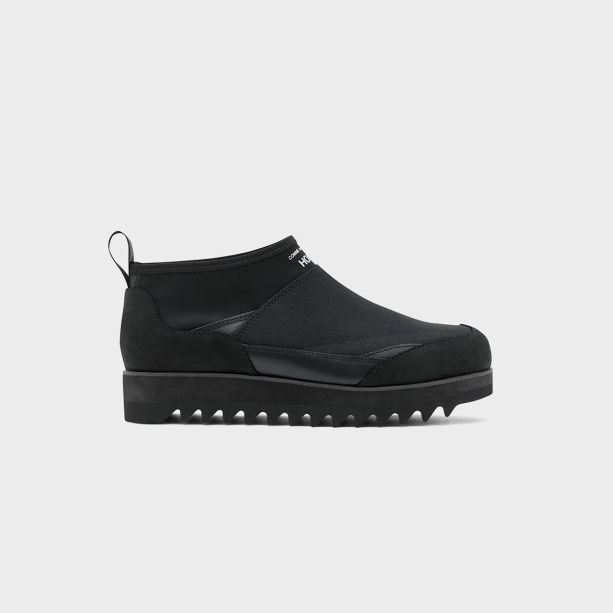CDG Homme Oil Smooth Ripstop Leather Boot - Black | Kith