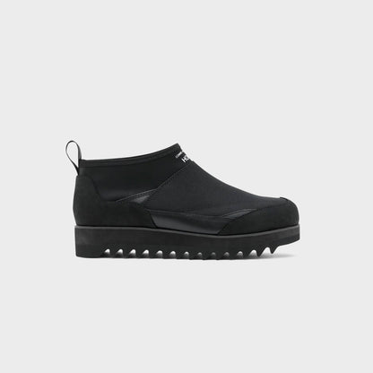 CDG Homme Oil Smooth Ripstop Leather Boot - Black | Kith