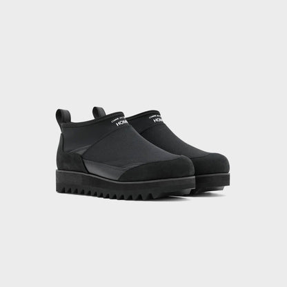 CDG Homme Oil Smooth Ripstop Leather Boot - Black | Kith