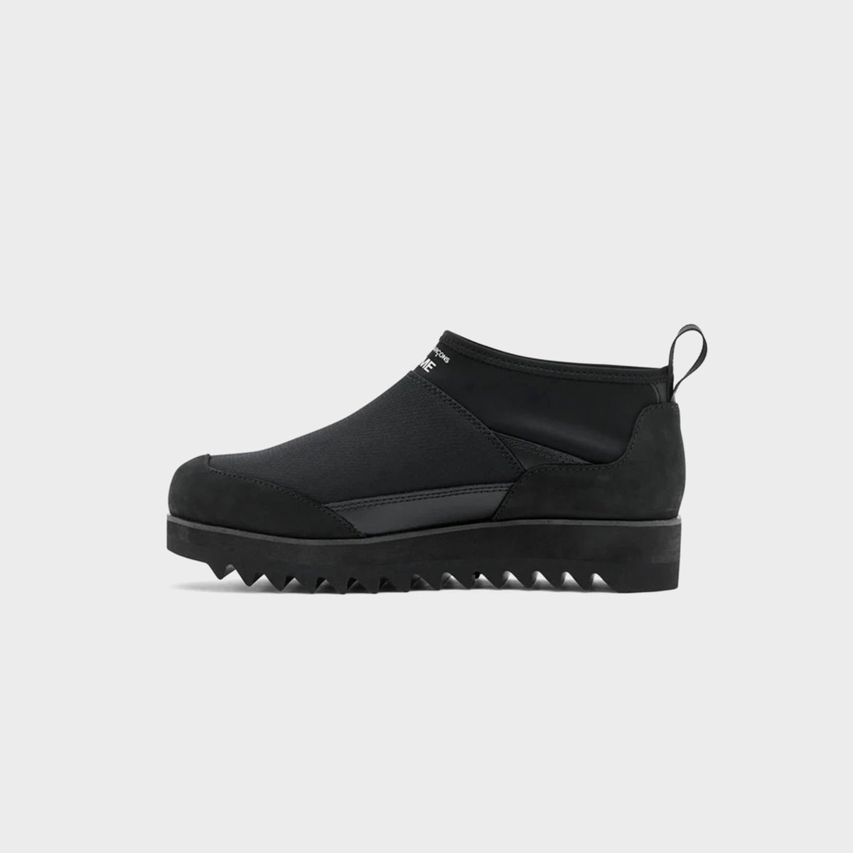 CDG Homme Oil Smooth Ripstop Leather Boot - Black | Kith