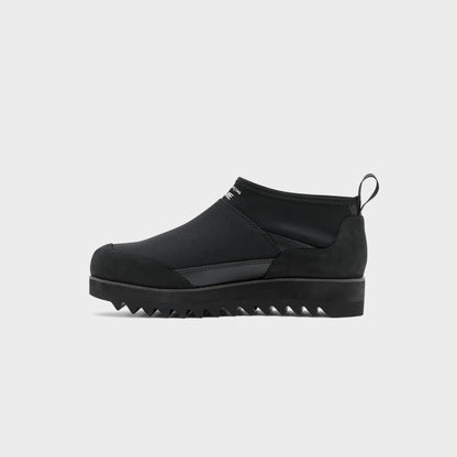 CDG Homme Oil Smooth Ripstop Leather Boot - Black | Kith