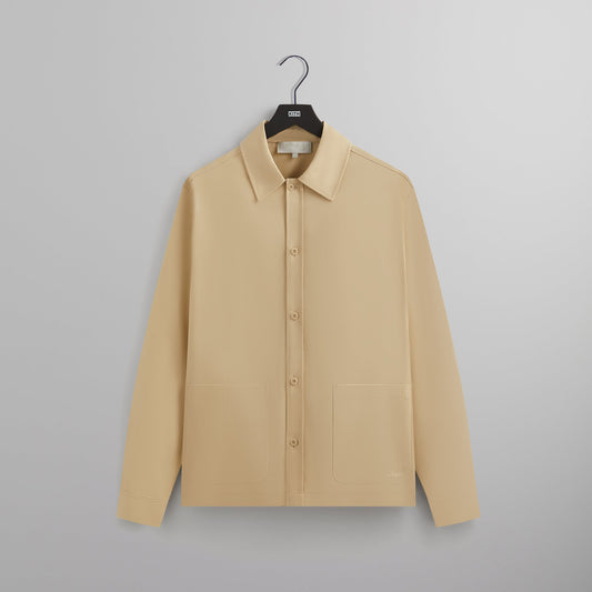 Kith Silk Cotton Long Sleeve Boxy Collar Overshirt - Arete | Kith