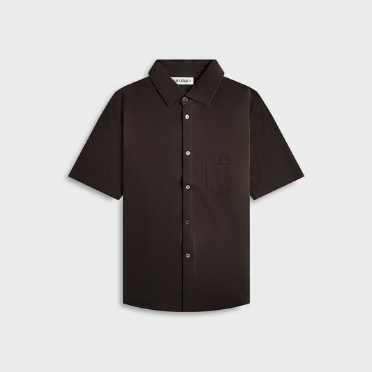Our Legacy Analog Shirt - Deep Brown Super Mall Piquet | Kith