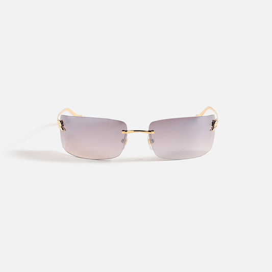 Cartier Panthere Square Sunglasses - Gold / Red | Kith