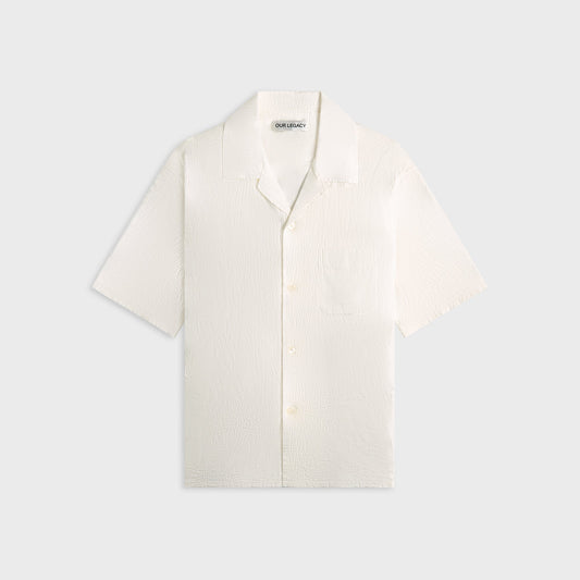 Our Legacy Heusen Shirt - White Flower Embroidery | Kith