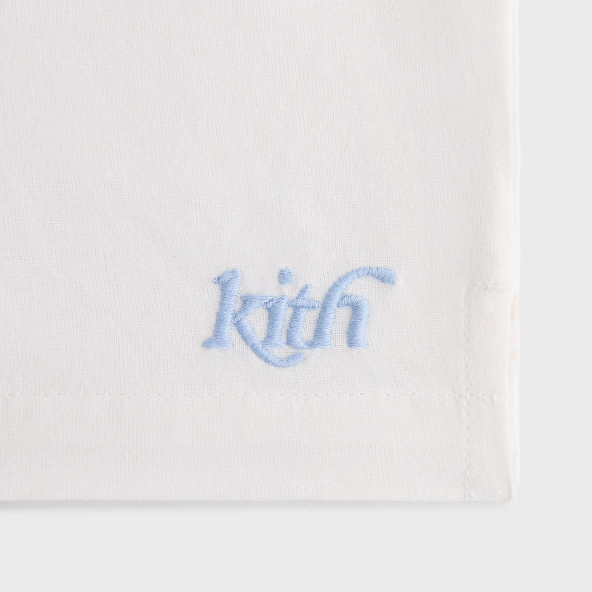 Kith Kids Novelty Embroidered Thompson Camp Short - White | Kith