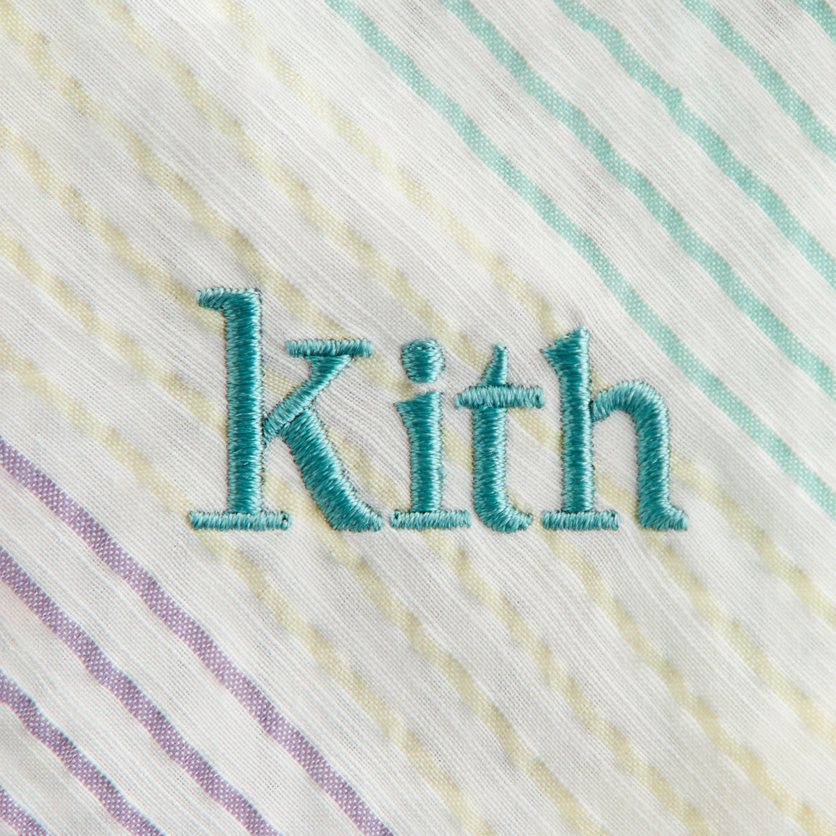 Kith Baby Striped Thompson Camp Shirt - Mykonos | Kith