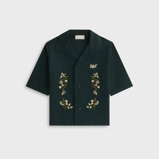 Kith Kids Novelty Thompson Camp Collar Shirt - Stadium | Kith
