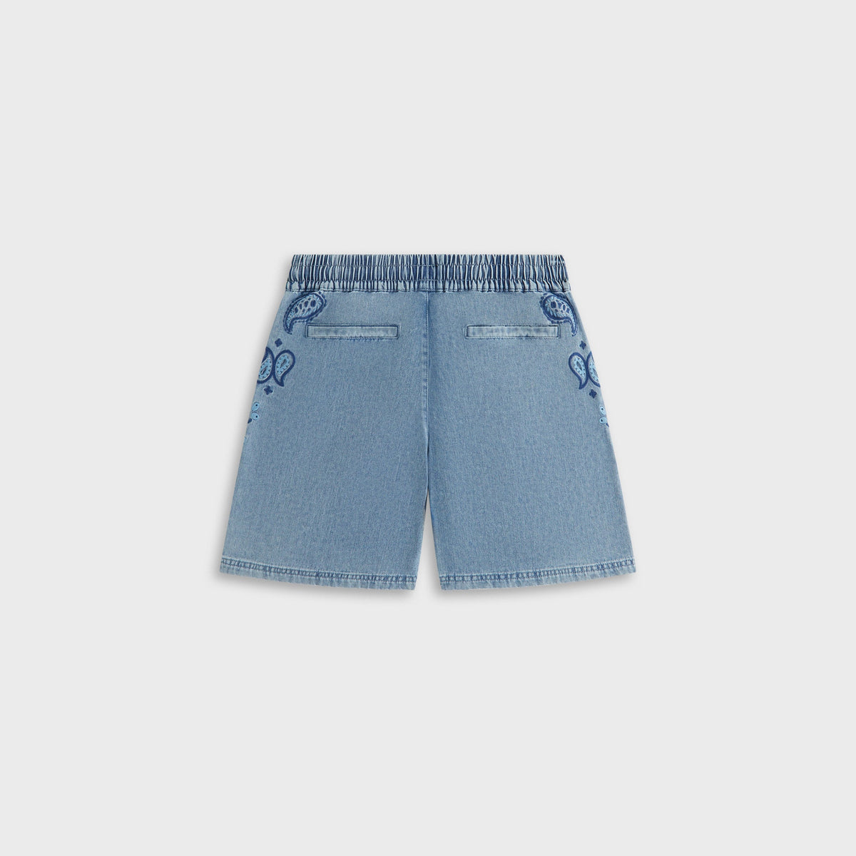 Kith Kids Floral Paisley Chambray Apollo Short - Kent Light Wash | Kith