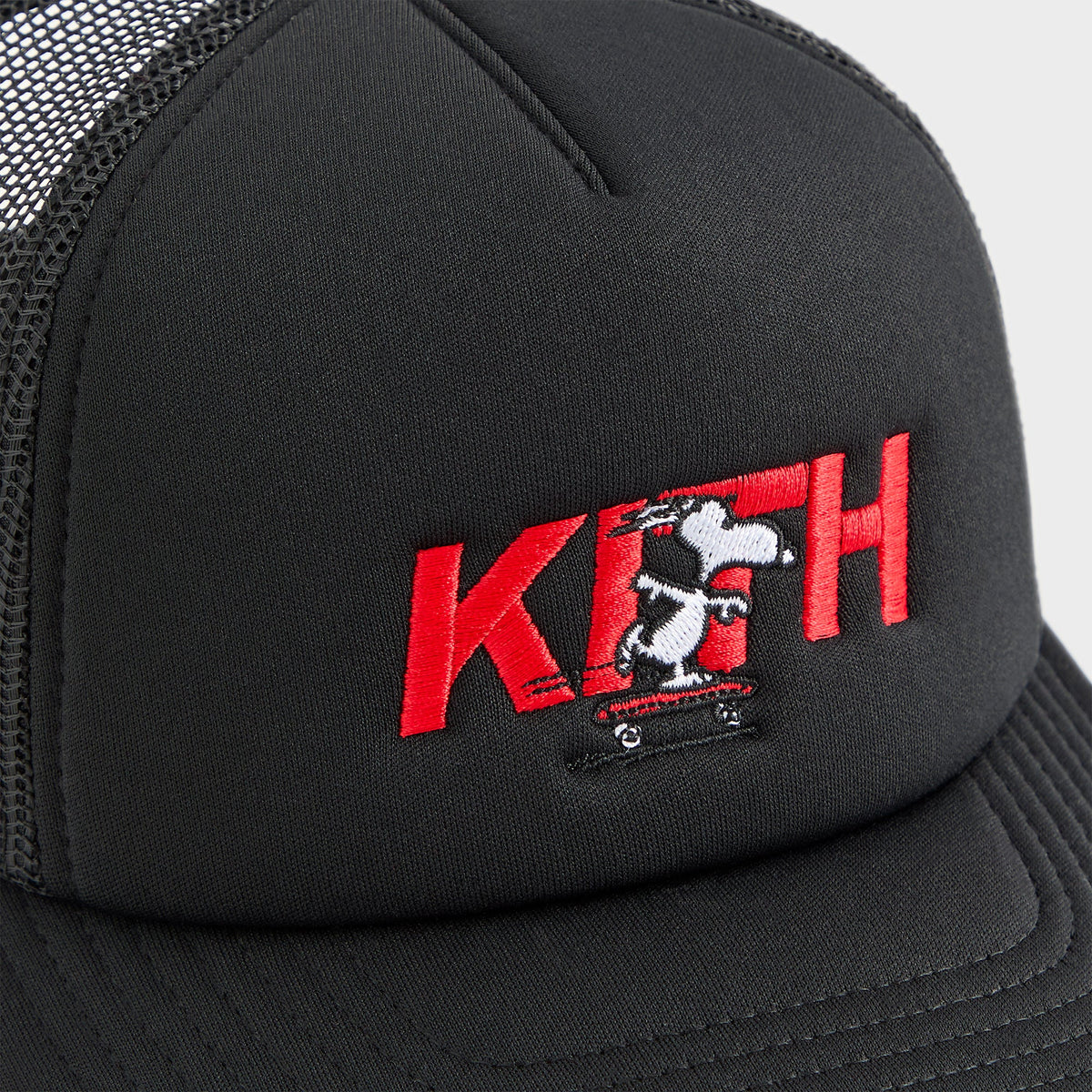 Kith Kids for Peanuts 75 Nolan Poly Foam Trucker - Black | Kith