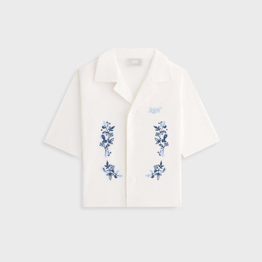 Kith Kids Novelty Thompson Camp Collar Shirt - White | Kith