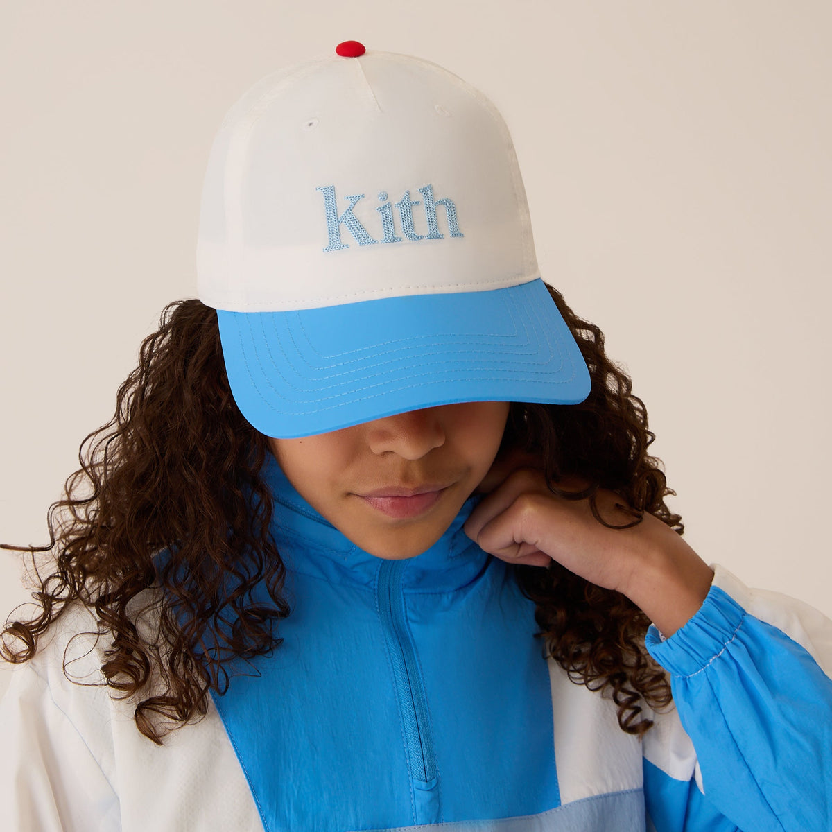 Kith Kids Harrison Pinch Crown Cap - Swedish Blue | Kith
