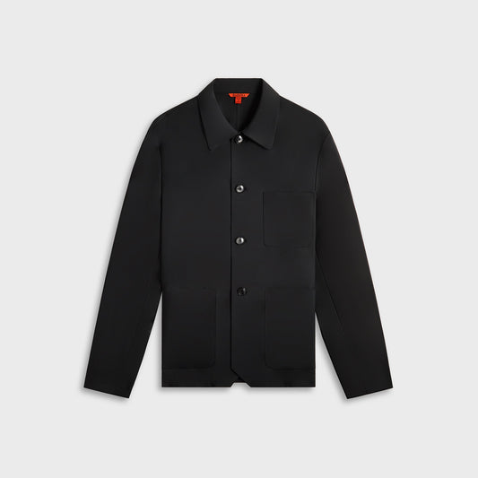 Barena Overshirt Visal Tropical Piombo - Black | Kith