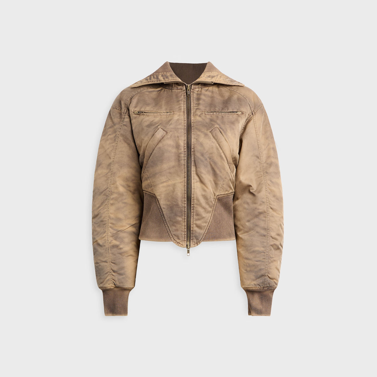 KNWLS Claw Bomber Jacket - Washed Dark Brown | Kith