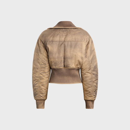 KNWLS Claw Bomber Jacket - Washed Dark Brown | Kith