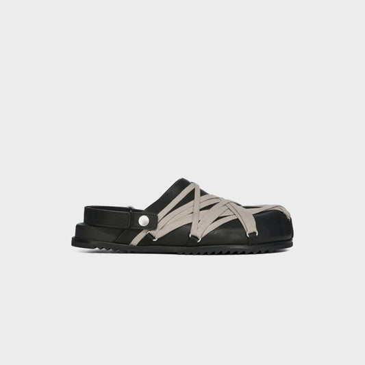 Rick Owens Megalaced Mule Granola Sandal - Pelle Black | Kith