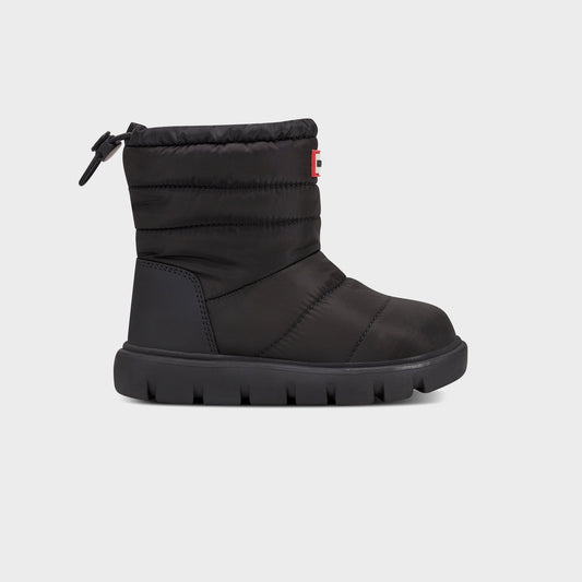 Hunter Kids Cuddle Lug Insulated Waterproof Snow Boot - Black | Kith
