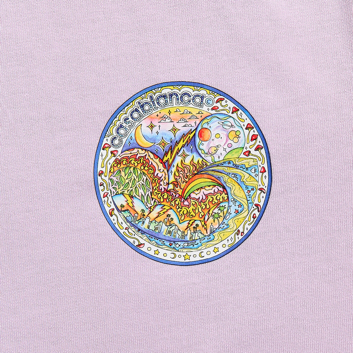 Casablanca The Four Elements Printed Tee - Purple | Kith