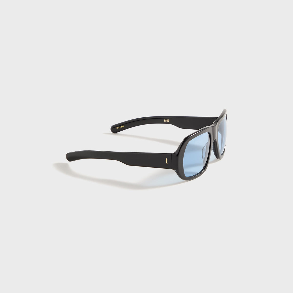 Flatlist Ford - Solid Black / Solid Blue Lens | Kith