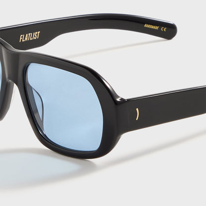 Flatlist Ford - Solid Black / Solid Blue Lens | Kith