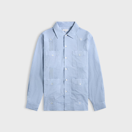 Engineered Garments Guayabera Shirt - Light Blue | Kith
