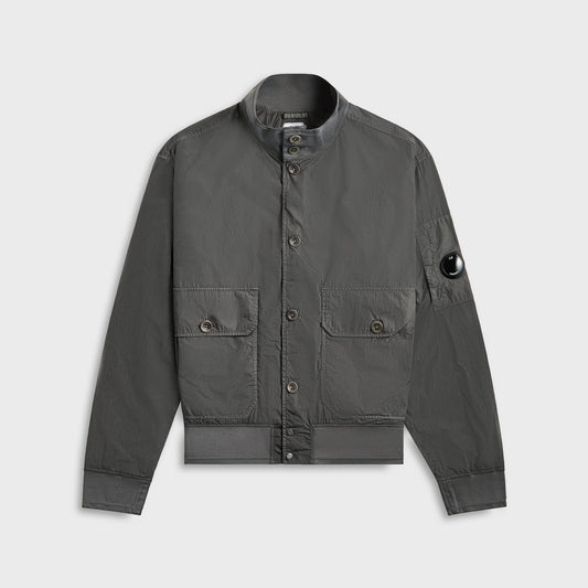C.P. Company Chrome-R Full Button Jacket - Smoked Pearl | Kith